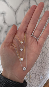 Solitaire CZ Stone Necklace