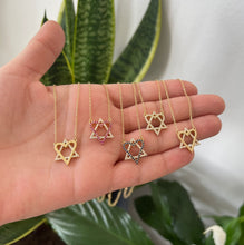 Load image into Gallery viewer, Heart Star of David Custom Necklace