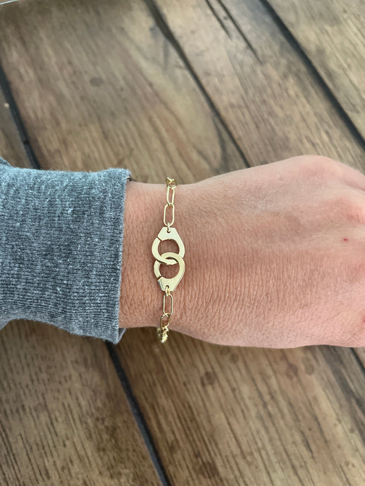 Gold Handcuff Bracelet