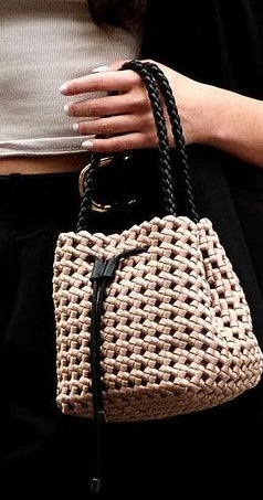 Woven Bucket Bag