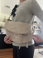 Load image into Gallery viewer, Oversized Genuine Leather Sling Bag