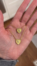 Load image into Gallery viewer, Mini Fluted Heart Necklace