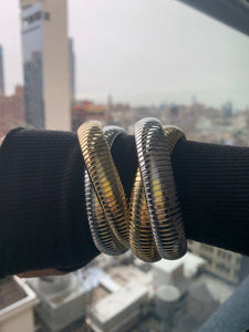 Mixed Metal Stretch Bracelets