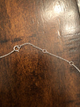 Load image into Gallery viewer, Sterling Silver and CZ Lip Necklace