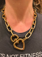 Load image into Gallery viewer, Chunky Heart Carabiner Lock Necklace