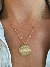 Load image into Gallery viewer, Gold Evil Eye Medallion Necklace