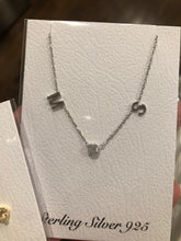 Load image into Gallery viewer, Double initial necklace with bezel