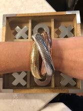 Load image into Gallery viewer, Mixed Metal Stretch Bracelets