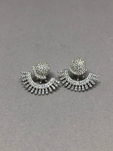 Load image into Gallery viewer, Sterling Silver CZ Ear Jackets