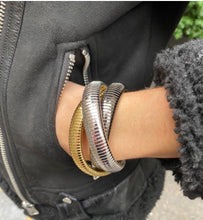 Load image into Gallery viewer, Mixed Metal Stretch Bracelets