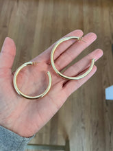 Load image into Gallery viewer, Gold Tubular Hoop Earrings